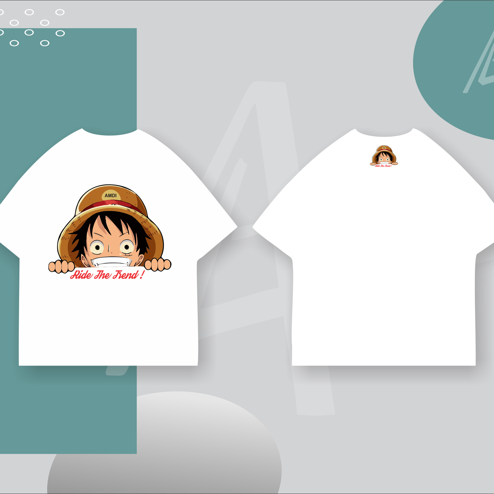 AMDi Luffy Embroidered Tee